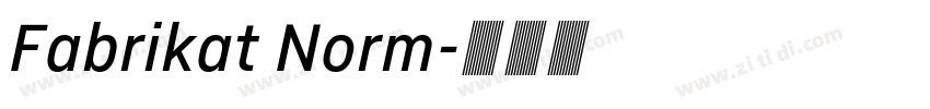 Fabrikat Norm字体转换
